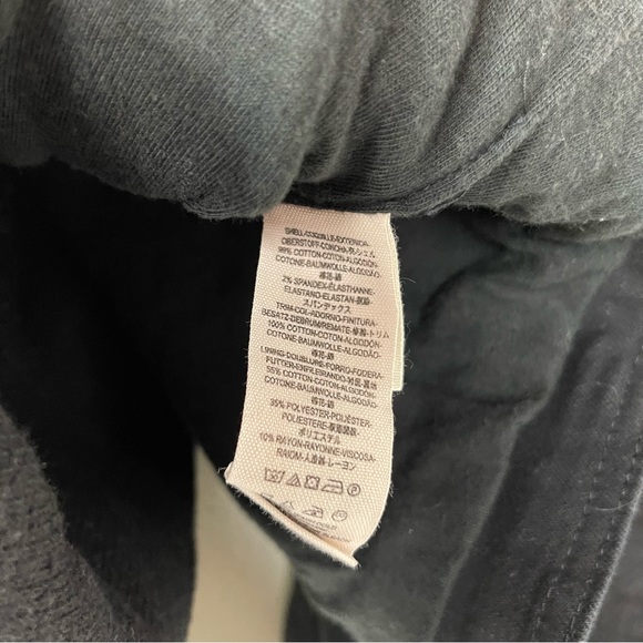 Free People Jacket Coat Coated Black Drape Front Zipper Fringe Distressed Moto - Picture 5 of 11